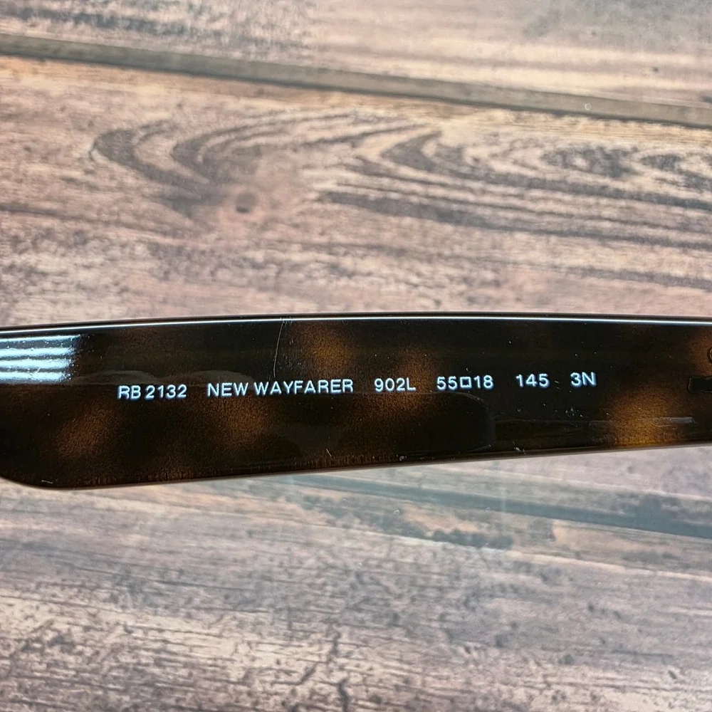 Ray-Ban RB 2132 New Wayfarer Tortoise Frames 55-18 902L Made in Italy